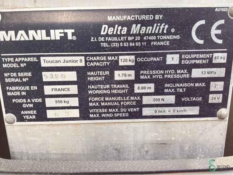 Manlift Toucan Junior 8 BOU8.547 26 15492