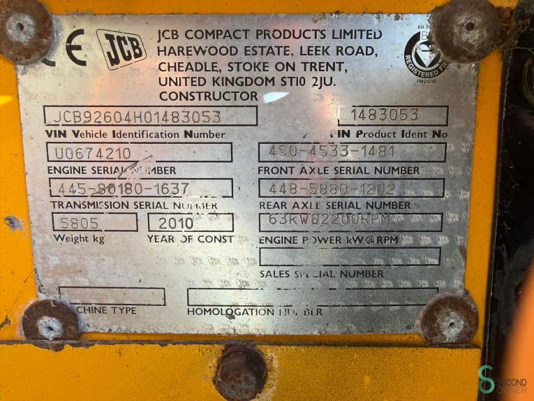 JCB 926 WKH10.701 48 18302