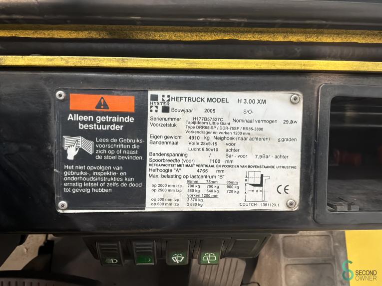 Hyster H 3.00 XM (T) WKH11.731 52 19698