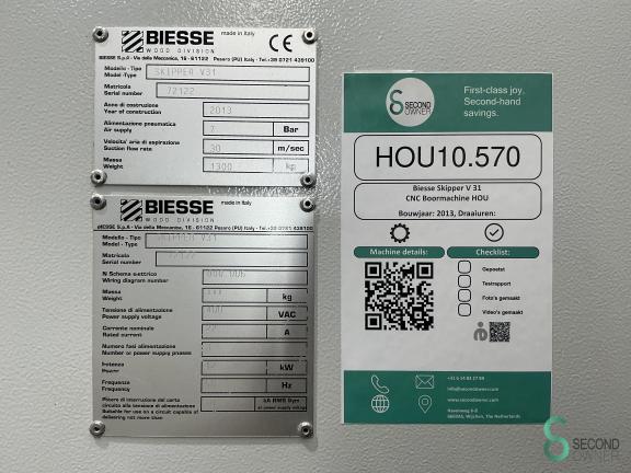Biesse Skipper V 31 HOU10.570 20 18142