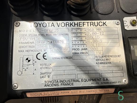 Toyota 02-8 FGF 25 WKH12.240 10 20373