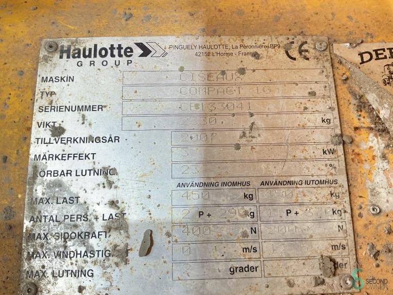 Haulotte Compact 10 BOU10.467 45 18015