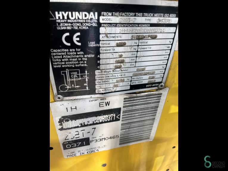 Hyundai 20BT7 AC WKH11.607 44 19542