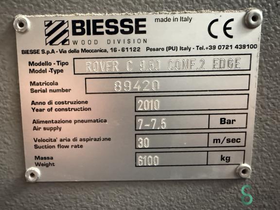 Biesse ROVER C 9.50 HOU10.173 63 17656