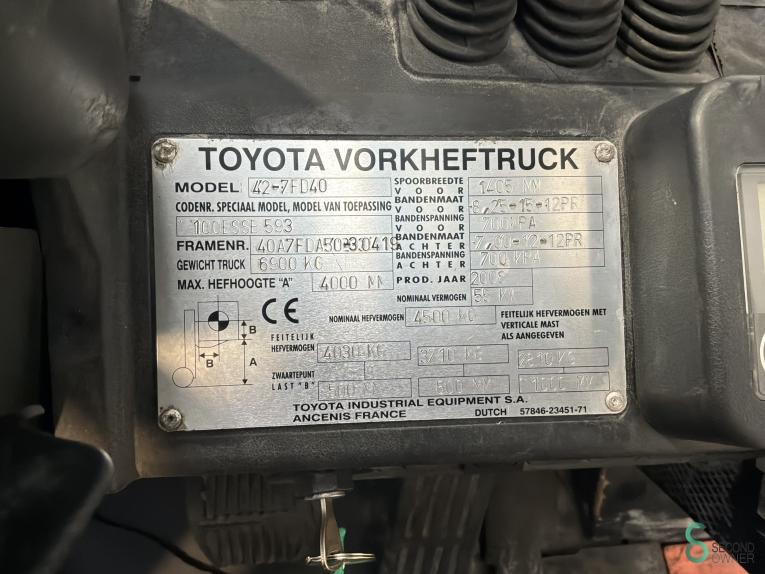 Toyota 42-7 FD 40 WKH11.452 39 19333