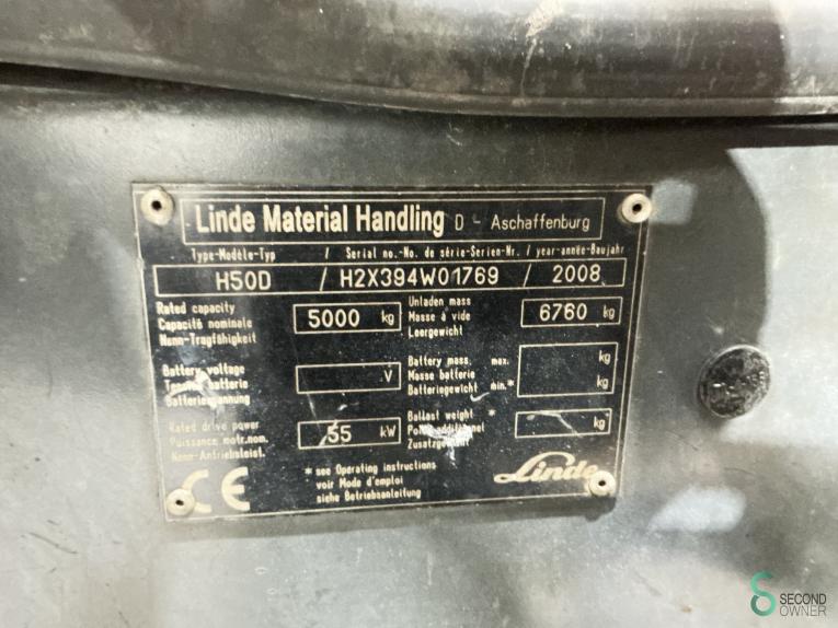 Linde H 50 D (394) WKH9.310 71 16609