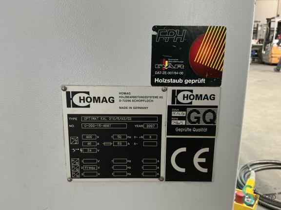 Homag OPTIMAT KAL 310/5/A3/S2 HOU8.646 17 15714