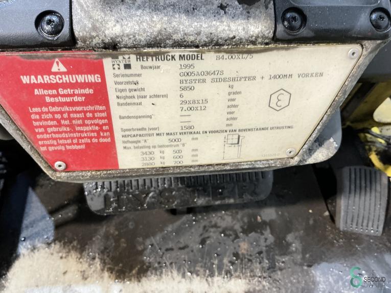 Hyster H 4.00 XL/5 WKH9.883 45 17344