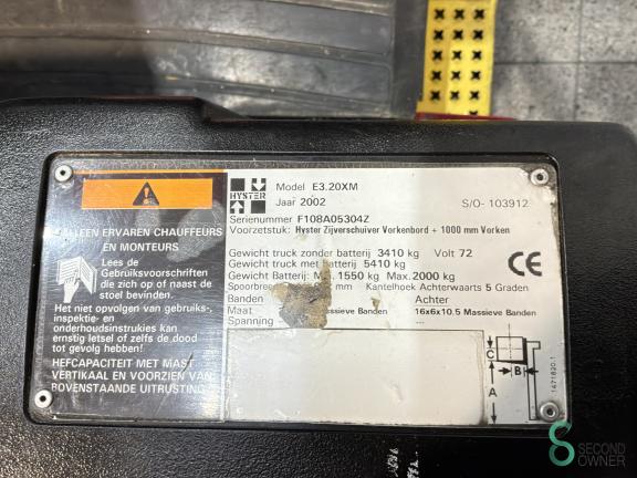 Hyster E 3.20 XM WKH12.305 11 20447