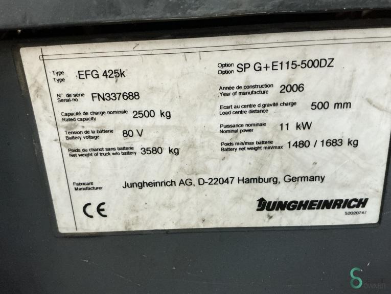 Jungheinrich EFG 425 WKH8.379 46 15251