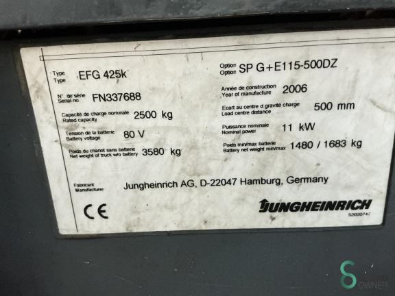 Jungheinrich EFG 425 WKH8.379 8 15251