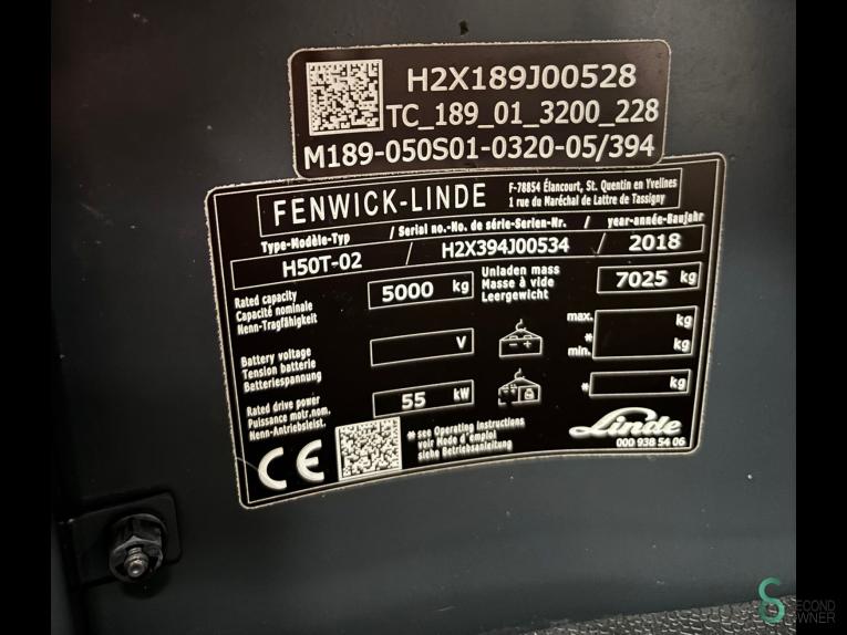 Linde H50/500T (394_2) WKH11.611 12 19546