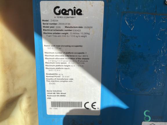 Genie Z-60/34 BOU11.842 9 19852