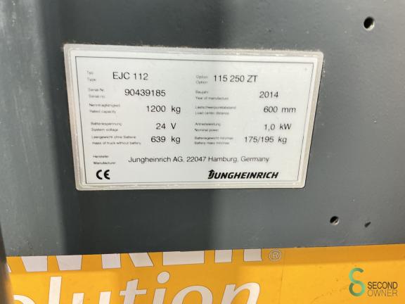 Jungheinrich EJC 112 WKH8.784 7 15884