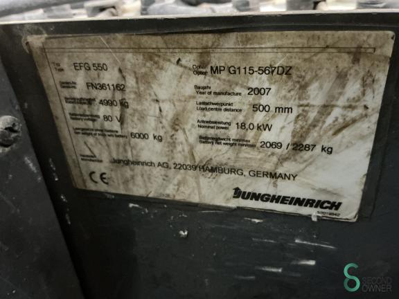 Jungheinrich EFG 550 WKH9.185 14 16464
