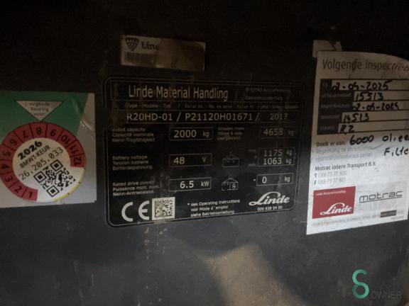 Linde R20HD WKH11.096 9 18873