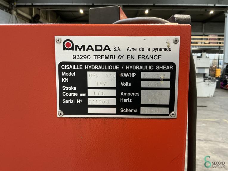 Amada GPN 630 MET12.142 45 20241