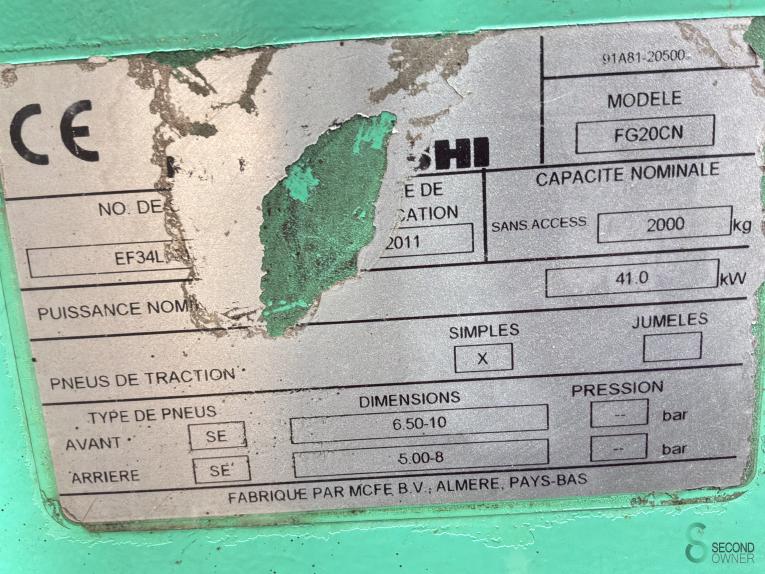 Mitsubishi FG20CN WKH11.175 46 18971
