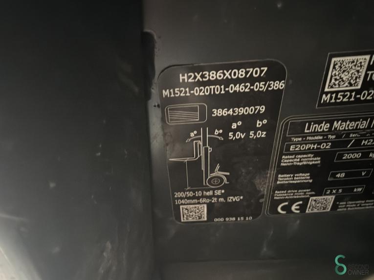 Linde E20PH WKH11.392 53 19245