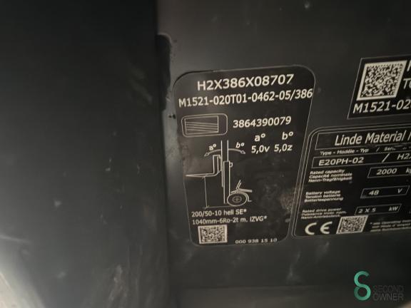 Linde E20PH WKH11.392 15 19245