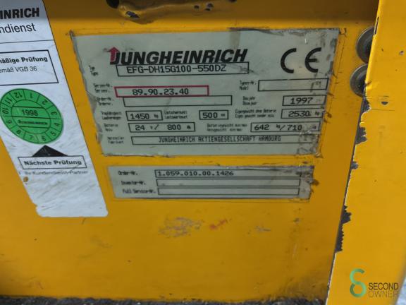 Jungheinrich EFG-DH 15 WKH10.366 11 17889