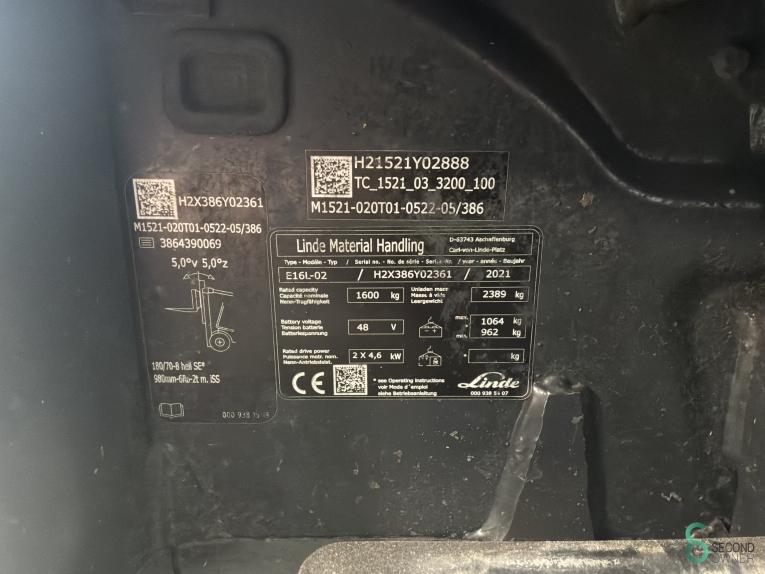 Linde E 16 L WKH11.447 54 19323