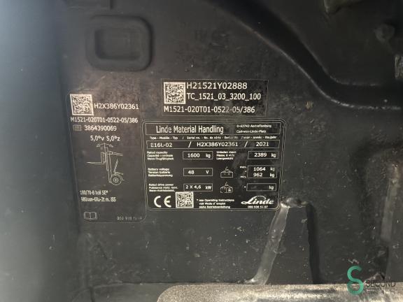 Linde E 16 L WKH11.447 18 19323
