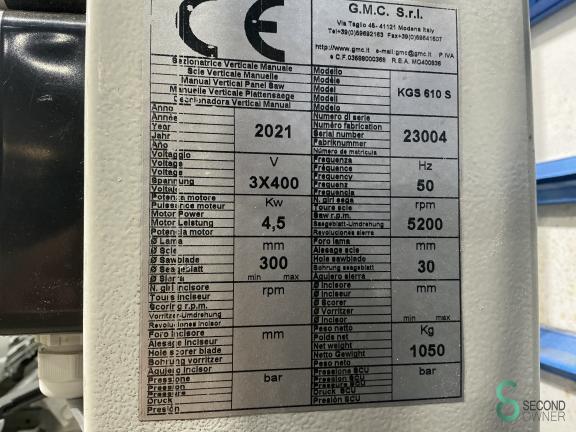 GMC KGS 610S HOU10.390 8 17916