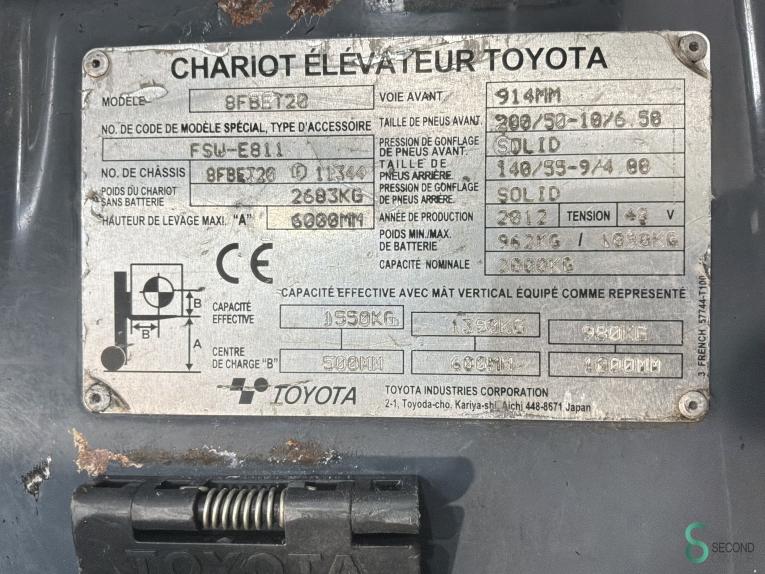 Toyota 8 FBET 20 WKH11.203 46 19009