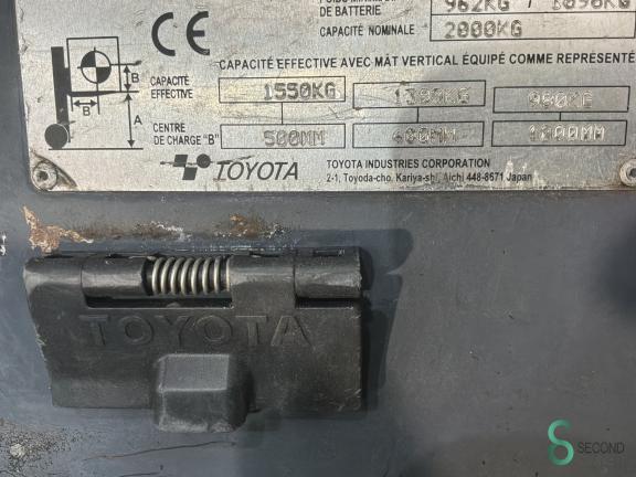 Toyota 8 FBET 20 WKH11.203 15 19009