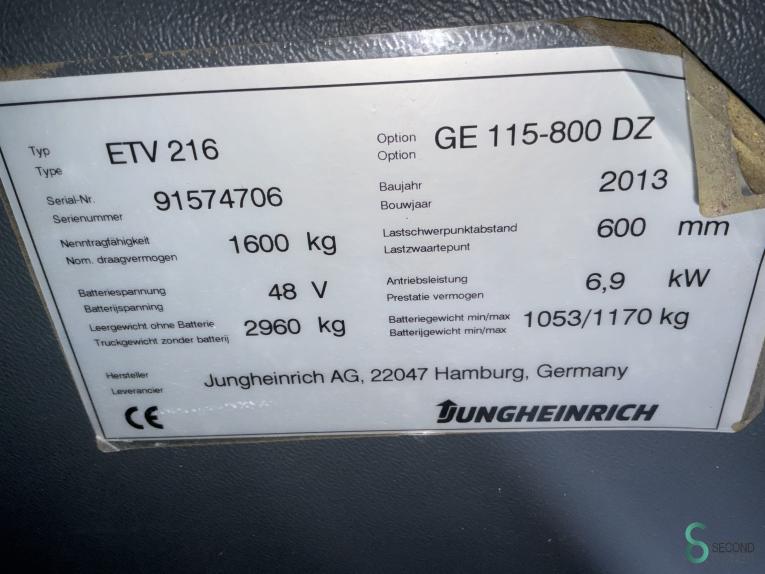 Jungheinrich ETV 216 WKH11.786 45 19784