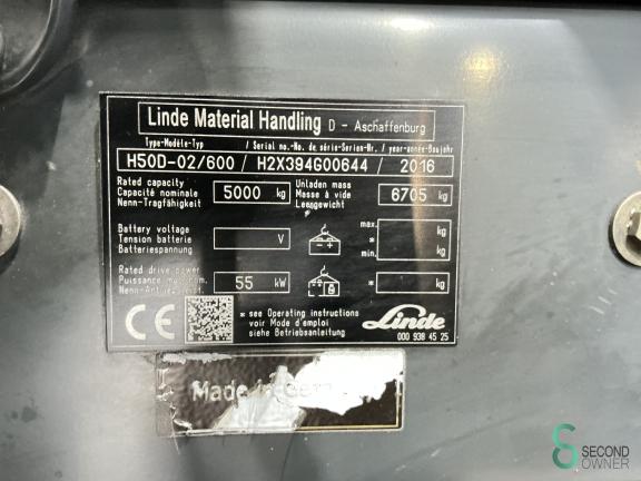 Linde H 50 D (394) WKH9.814 10 17229