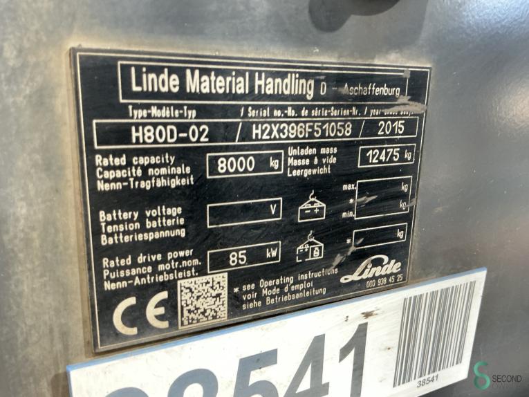 Linde H80D (396_2) WKH10.125 58 17595