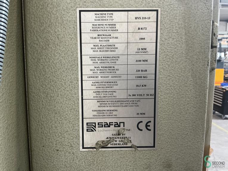 Safan HVS 310 13/16 MET11.556 52 19479