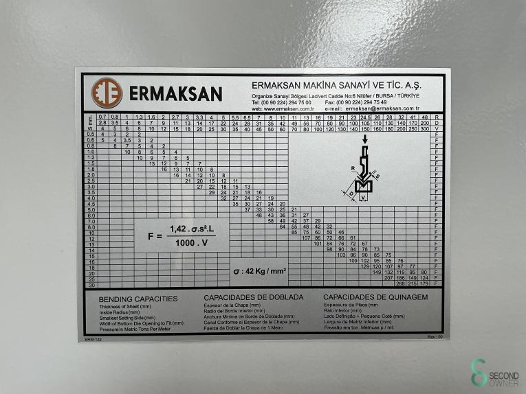 Ermaksan Speed-Bend PRO 3100x175 MET11.563 69 19493