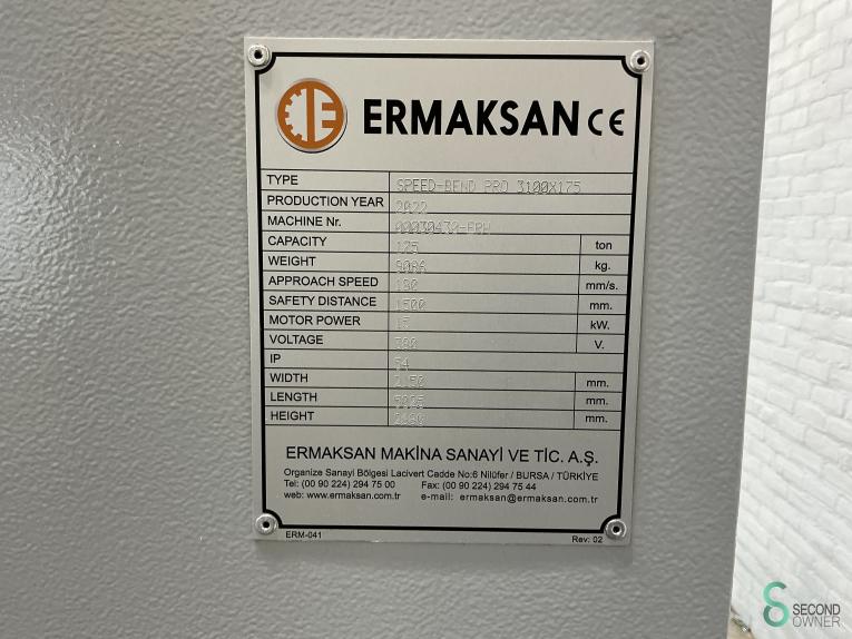 Ermaksan Speed-Bend PRO 3100x175 MET11.563 67 19493