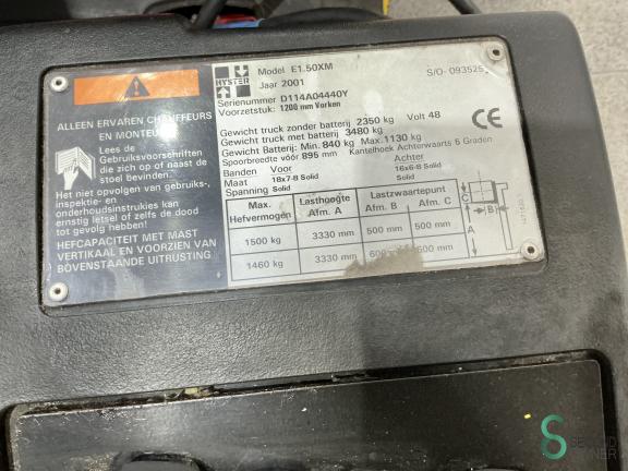 Hyster E 1.50 XM WKH9.297 12 16594