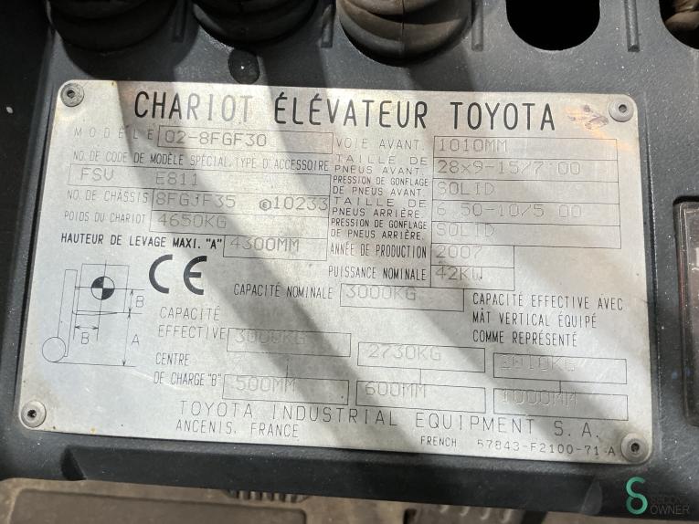 Toyota 02-8 FGJF 35 WKH9.182 56 16458