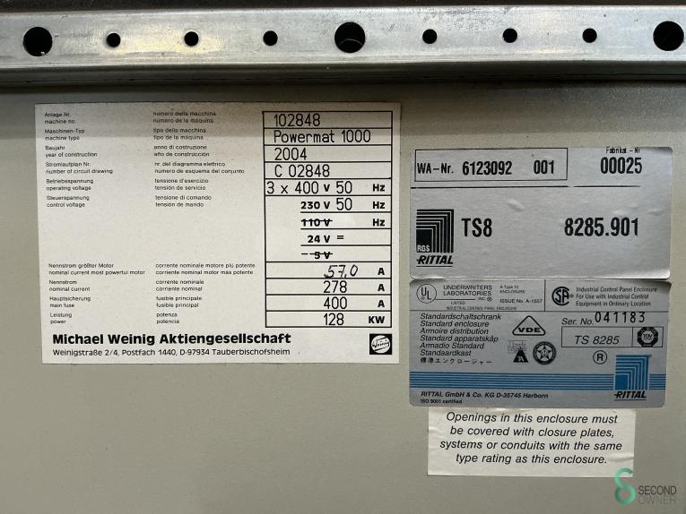 Weinig Powermat 1000 HOU10.231 276 17715