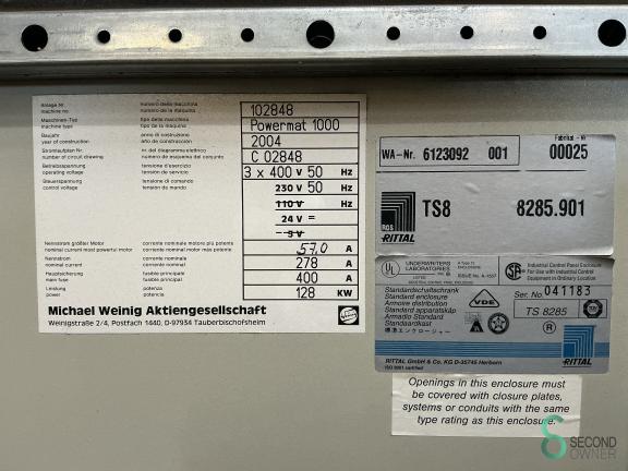 Weinig Powermat 1000 HOU10.231 54 17715