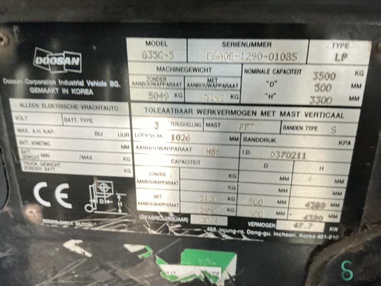 Doosan G35C-5 WKH10.807 46 18434