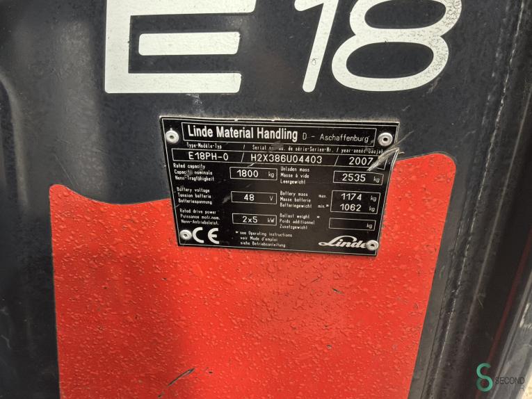 Linde E18PHL-01 WKH10.536 44 18103