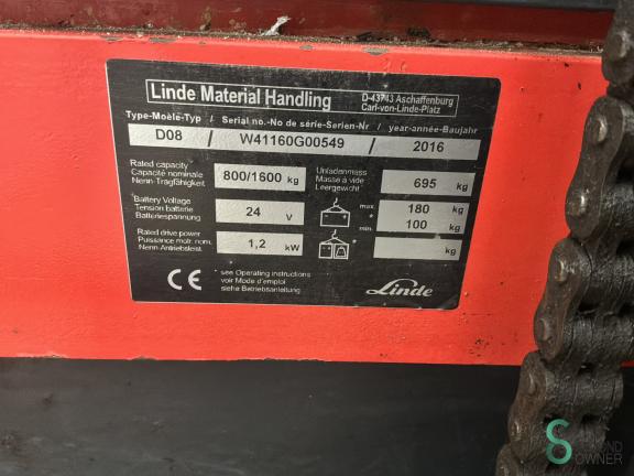 Linde D08 WKH11.932 9 19992