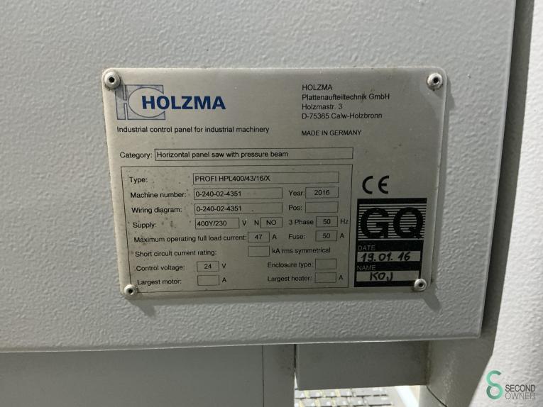 Holzma HPL 400/43/22 HOU8.858 222 15972