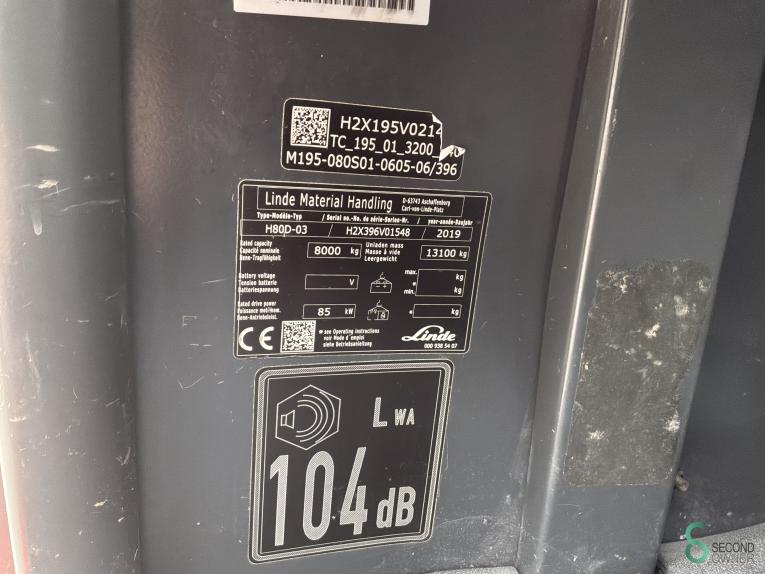 Linde H 80 D (396) WKH11.706 42 19665
